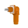 Screw type-plug+socket-orange