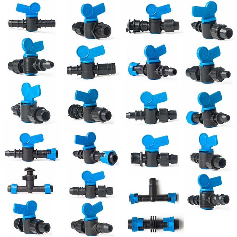 Yibiyuan Agricultural Drip Irrigation Fittings Kit End Cap 16mm Drip Irrigation Tape Shut off Valve Ha65e7372bdec4f129565b6226521e6d9M