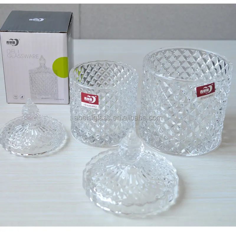 Shandong Vintage Castle Style Decorative Storage Container Glass Candy Dish  Crystal Sugar Bowl with Lid for Party Wedding - China Glass Jar with Lid  and Glass Jars with Lid price