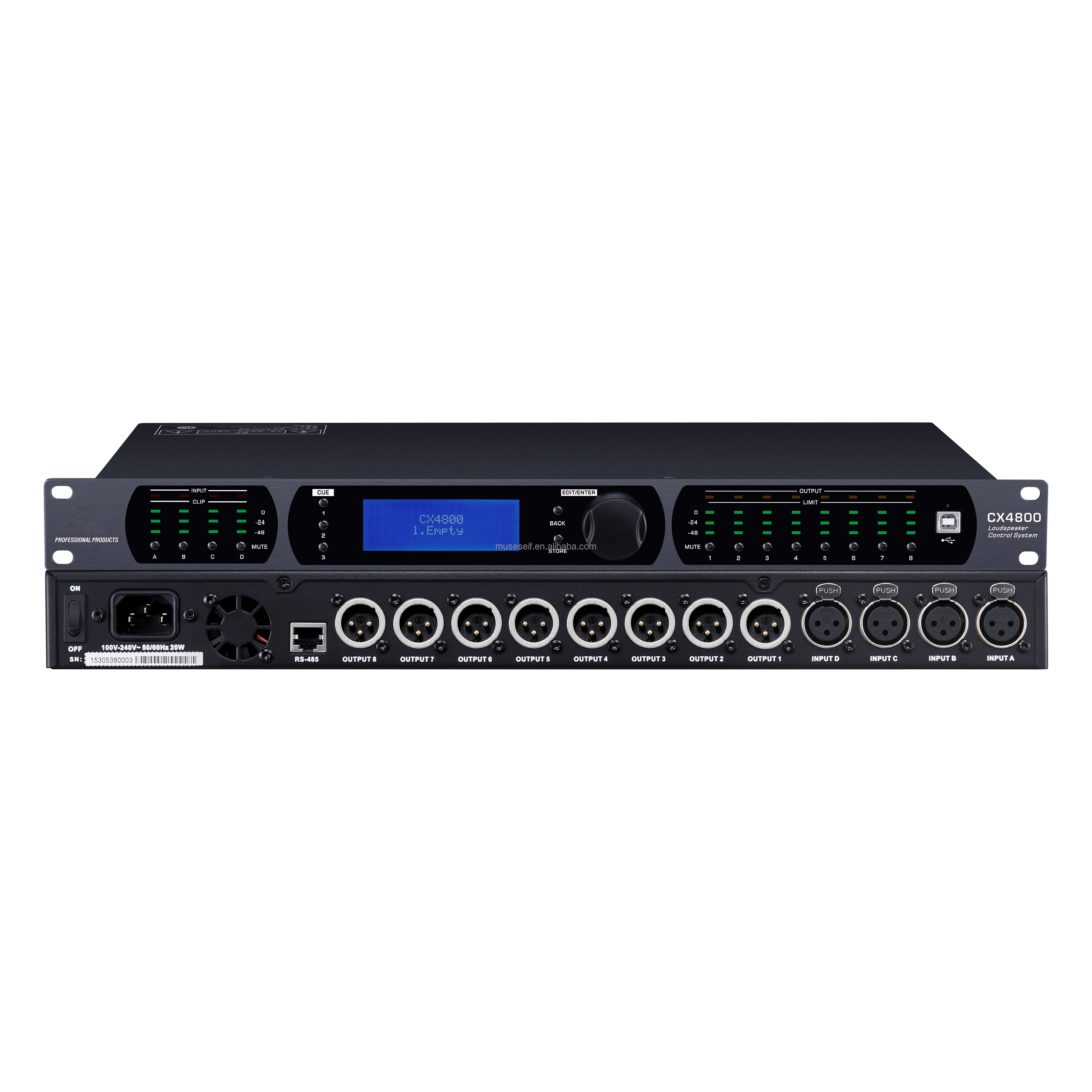 CX4800 Professional Audio Processor - 32-bit DSP with 4x8