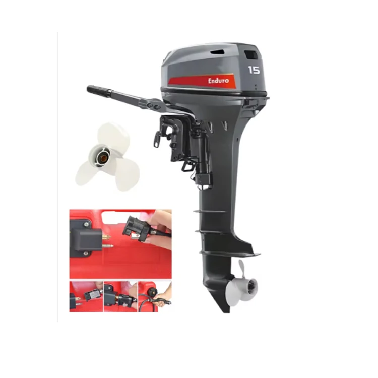 New 15hp to 75hp 2-Stroke Outboard Marine Motor Long or Short Shaft Gasoline Fuel