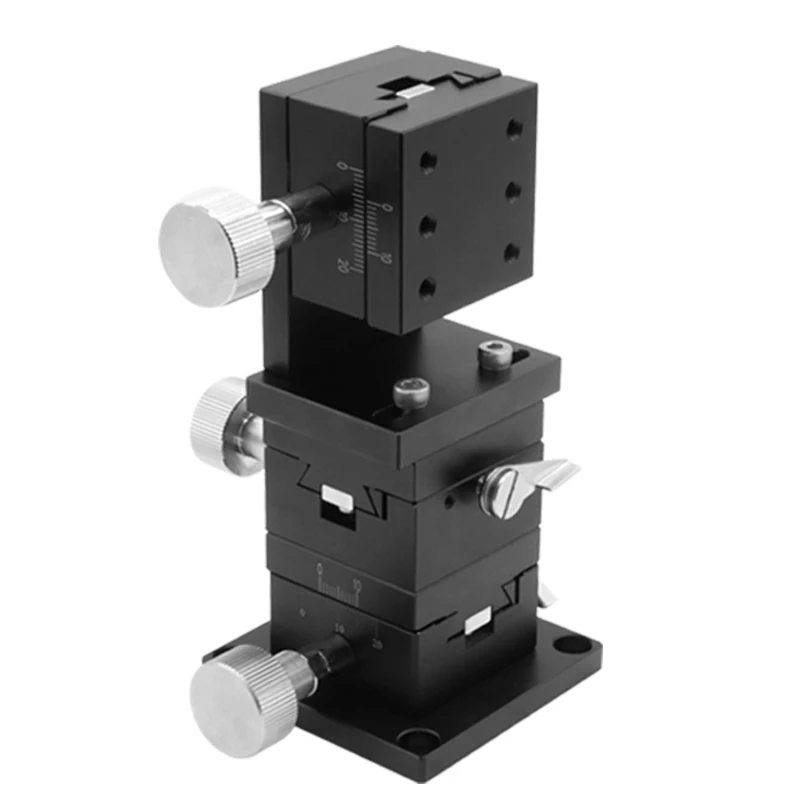 XY Axis Displacement Optical Platform LWX2542/4040/4060/4090 Aluminum Alloy Gear Rack Manual Dovetail Slot Sliding