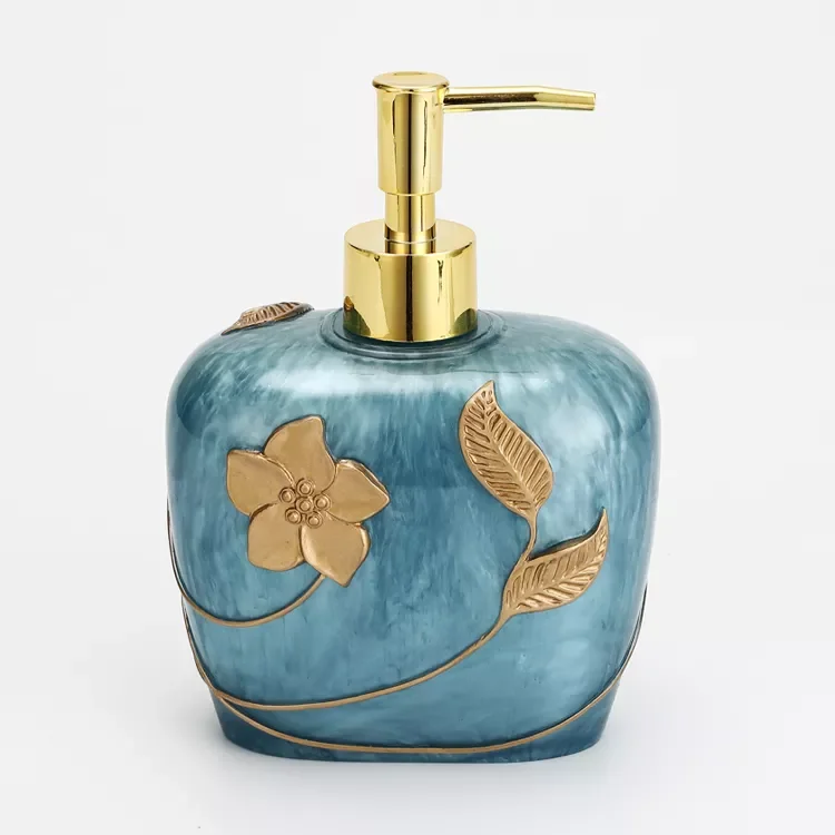 Custom Bathroom Accessories Set Vanity Tray Soap Dish Lotion Dispenser