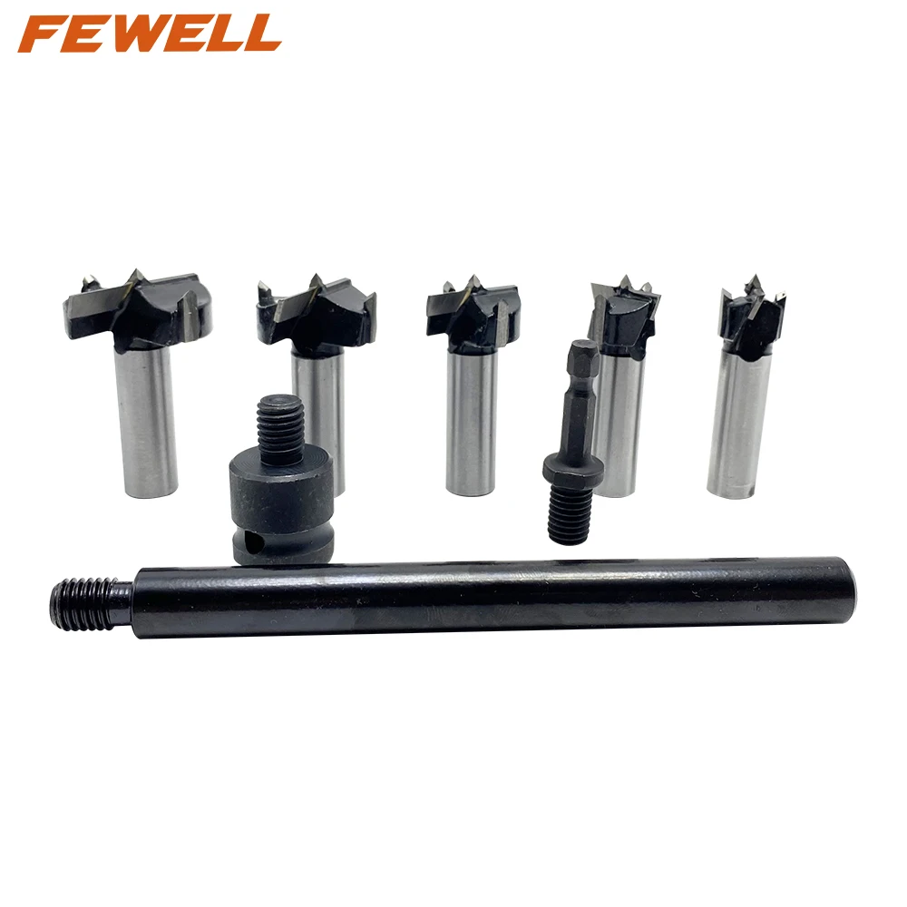 8pcs 15 20 25 30 35mm Wood Hole Saw Set For Woodworking Hole Cutter