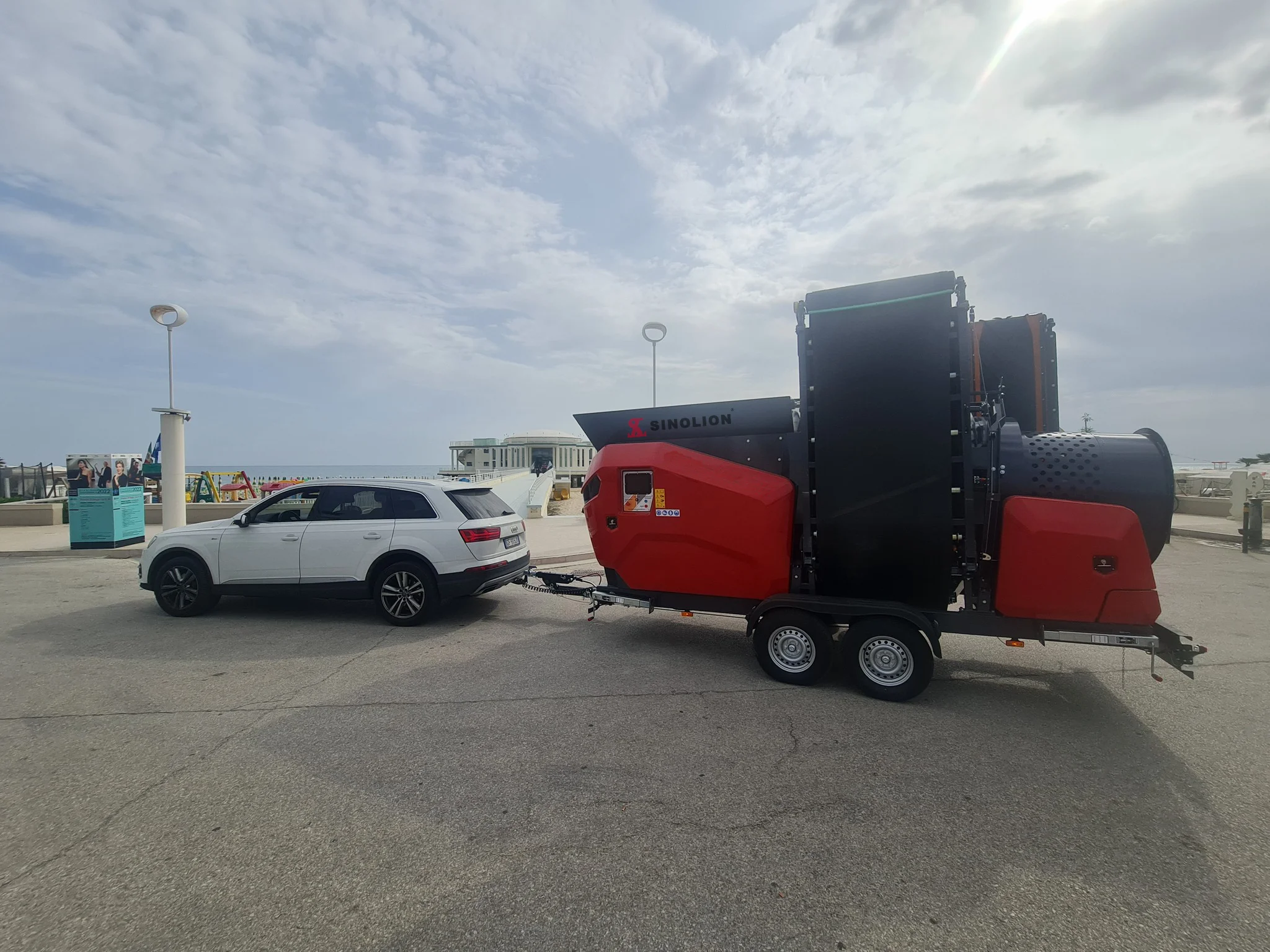 Factory Prices Compost Sand Stone Trommel Screener Rotary Large Trommel Screen Topsoil Screener for Sale