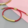 Gold Curved Plate+Red string