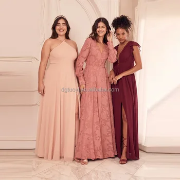 New Design womenAbsolutely Breathtaking Blush Pink Maxi Dress bridesmaid dress