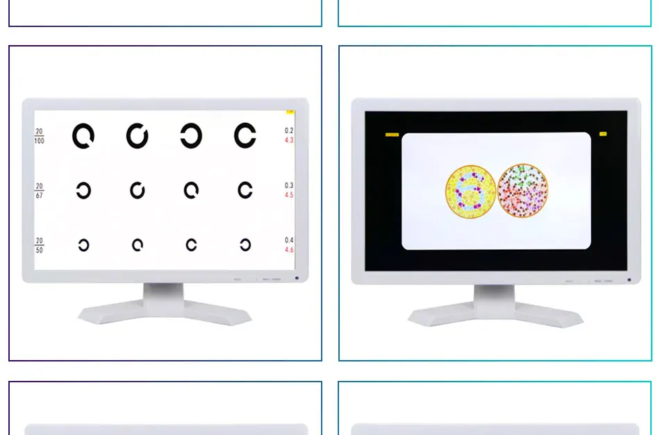Screen Vision Chart Panel Led Visual Acuity Testing Chart 19 Inch Eye Vision Ophthalmic LCD Optical Tester Monitor