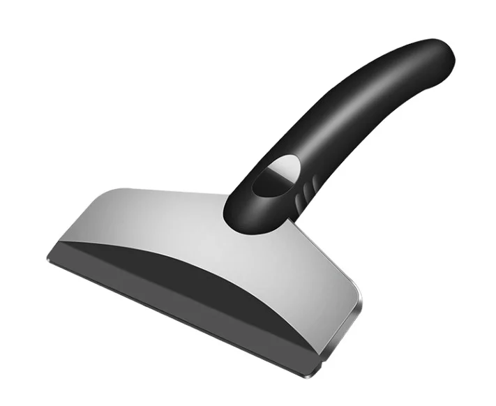 Лопата для снега из нержавеющей стали, не повреждает стекло, экстренный зимний инструмент для размораживания снега, товары для автомобиля