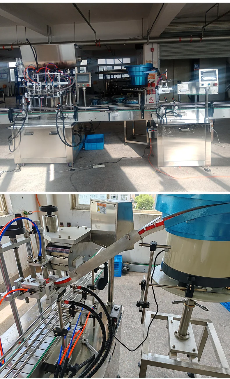 Automatic Plastic Glass Bottle Screw Cap Sealing and Capping Machine with Automatic Conveyor Belt Assembly Line Capping Machine details