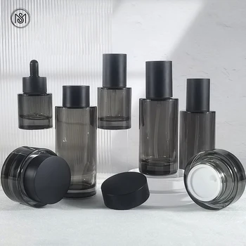 Luxury cosmetic packaging containers glass toner 30g 50g 30ml 50ml 100ml 120ml 150ml cream jar and lotion pump dropper bottle