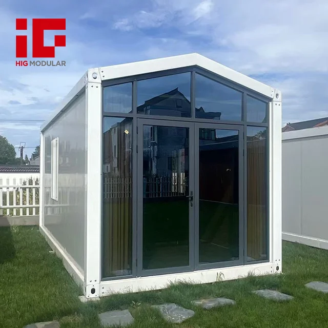 Modern House Slope Roof Steel Structure House Garden Bedroom Beach Scenery Characteristics Home Stay Hotel RV Vacation Camp