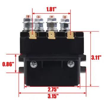 Relais Solénoïde Treuil 12V 250A Avec Télécommande Sans Fil - Kit Complet Garosa