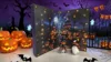 Gnomo de Halloween con música de miedo Li