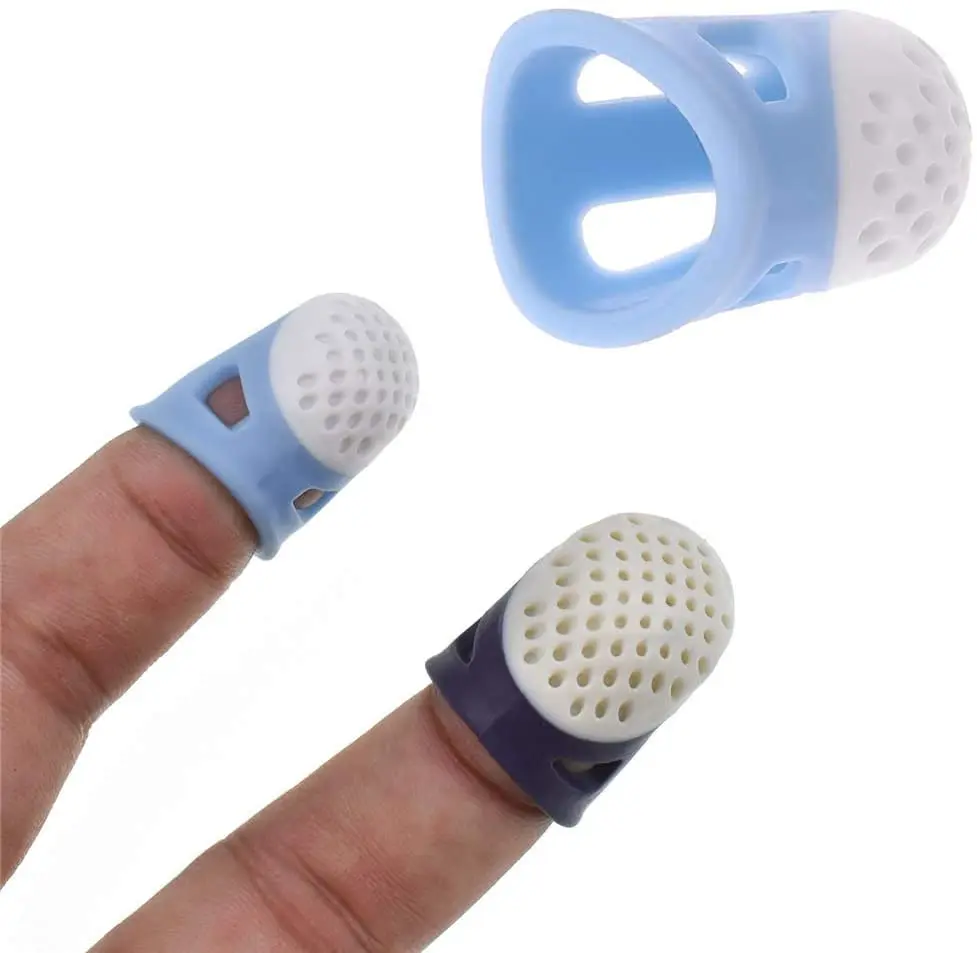  Sewing Thimble Silicone Fingers Protector Finger Guard