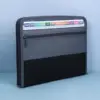 A4 - Negro - Páginas interiores transparentes - 13 cuadrículas