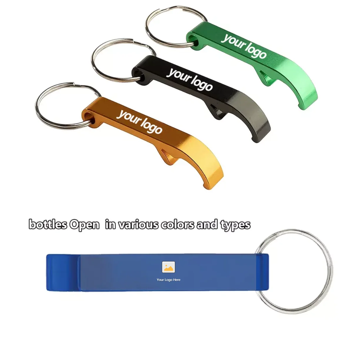 Promotional Advertise Gifts Aluminum Alloy Oem Metal Opener Beer Can Beer Opener Keyring Key Chain