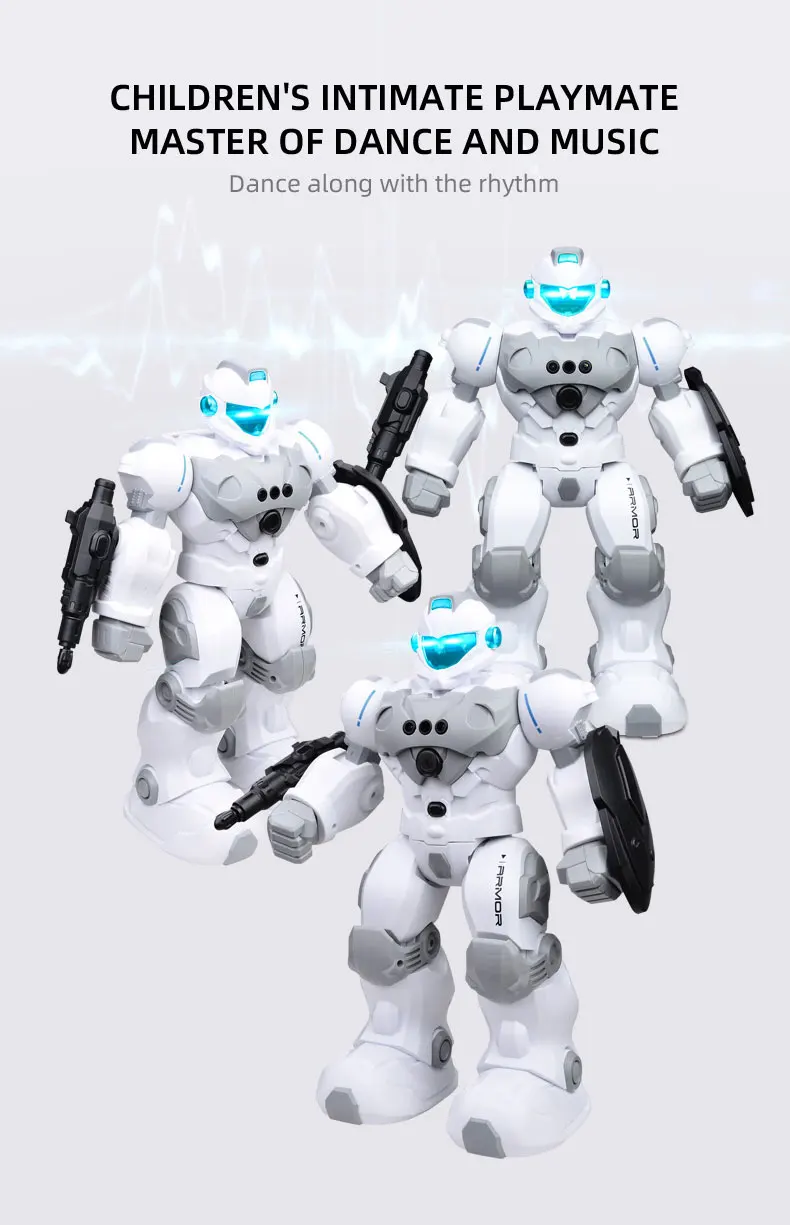 Gesture Control Robot Armored Guardian Bg1528 2.4g Smart Autodemo