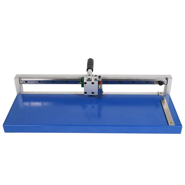 Manual Cardboard V Grooving Machine Use to Make Box Sample