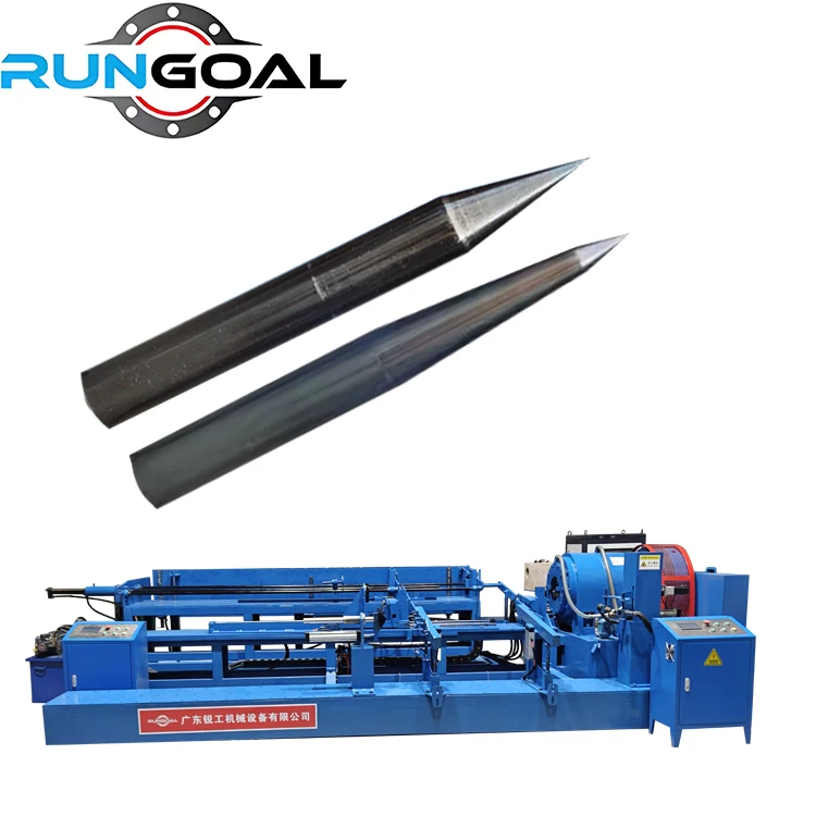 Rungoal High Power Spiral Pile Tube Tapering Machine for Thick Wall Pipe Pile