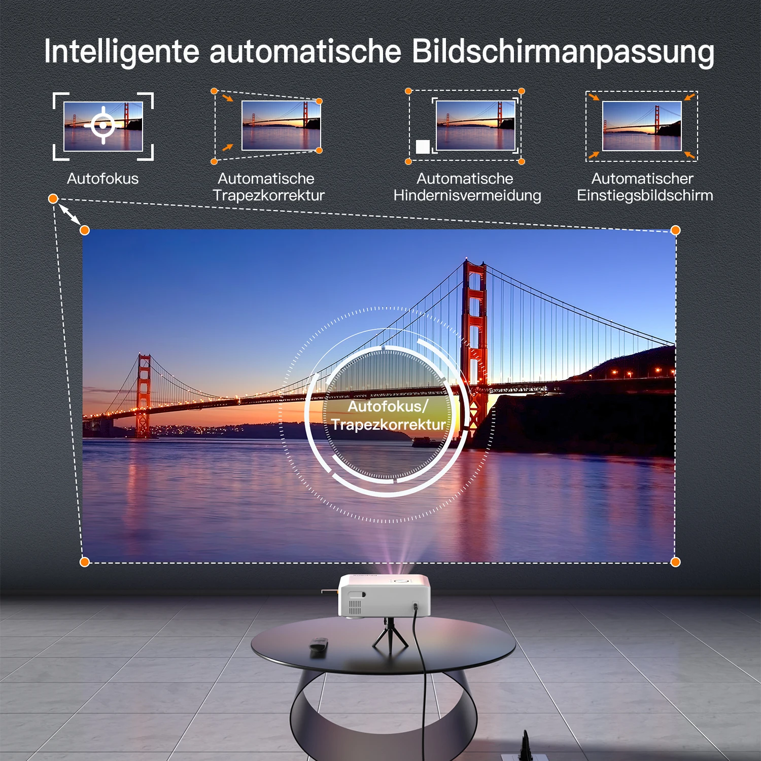 Xuanpad Android Projector - 4K Mini Projector for Education
