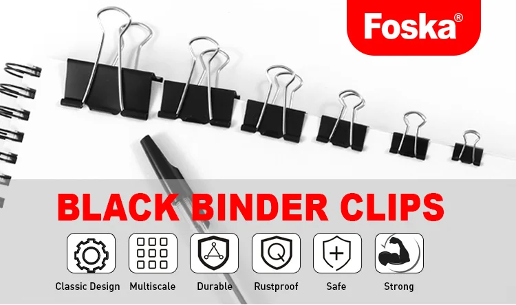 Foska Binder Clips - Durable, Versatile, and Efficient