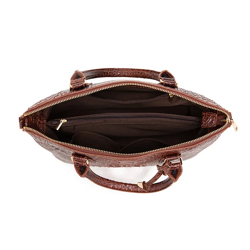 Sacs à main vintage pour femmes, sac à bandoulière en cuir PU de haute  qualité, sac à main avec poignée supérieure, design unique en crocodile,  sacs à