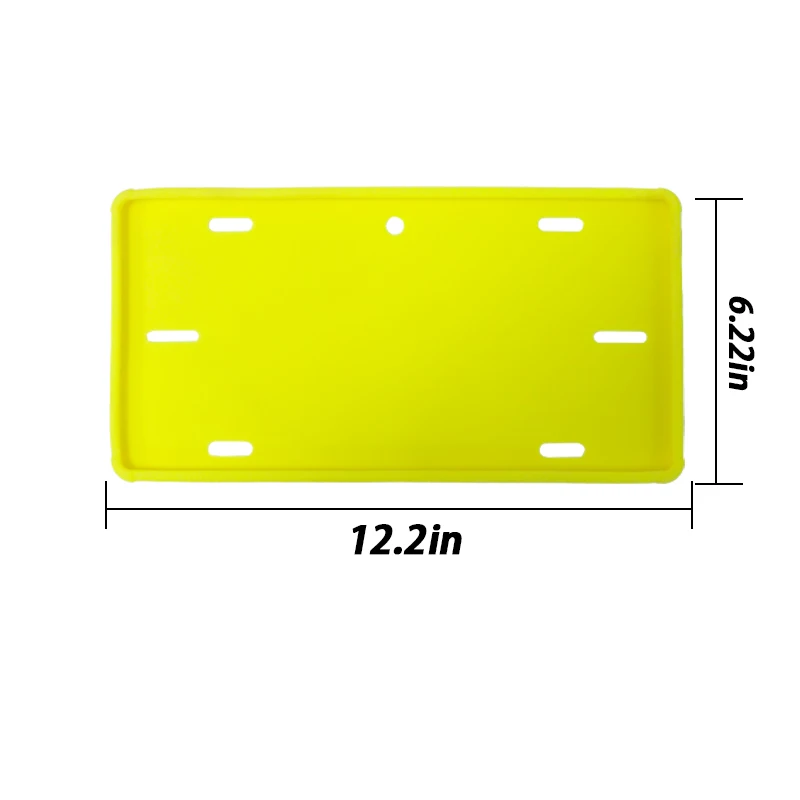 Factory Direct Sales Colorful Silicone License Plate Frames for USA/Canada/Mexico/Guatemala factory