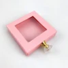 Pink square lashbox with diamond handle