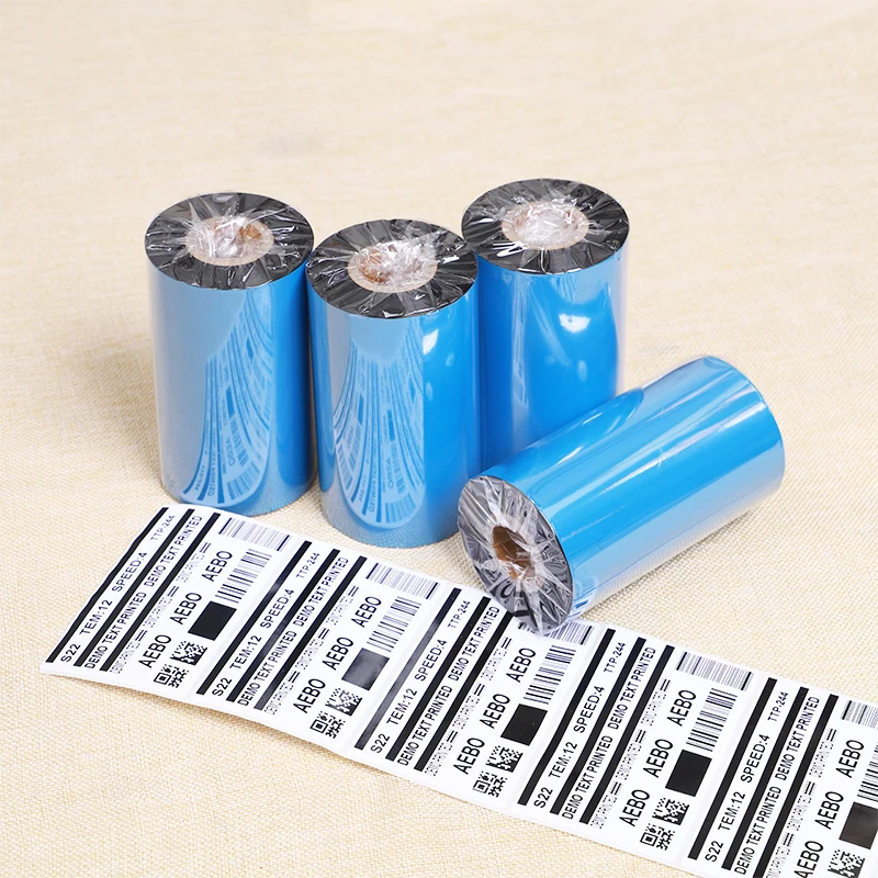 
Воск AEBO S121 для штрих-кодов Zebra/DNP/Datamax/Sato, 110 мм * 300 м, черного цвета 