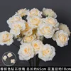 Champagne-colored 3-piece diamond rose branch