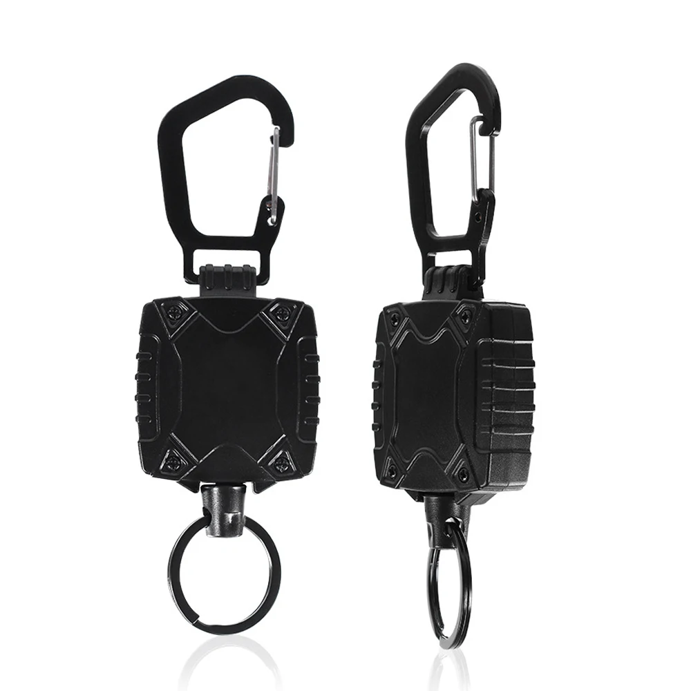 Heavy Duty Carabiner Badge Holder,Retractable Keychain,Fly Fishing