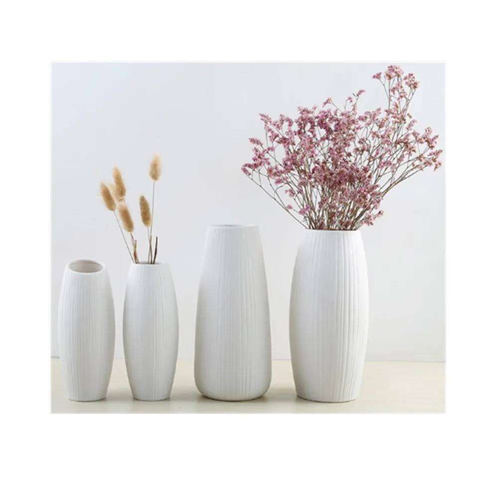 Modern White Ceramic Vase Nordic Home Decor