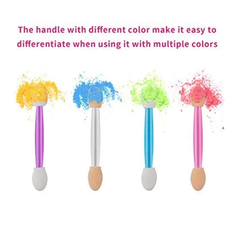 
 120 шт. одноразовые двусторонние мини-аппликаторы для теней для век без латекса с контейнером  