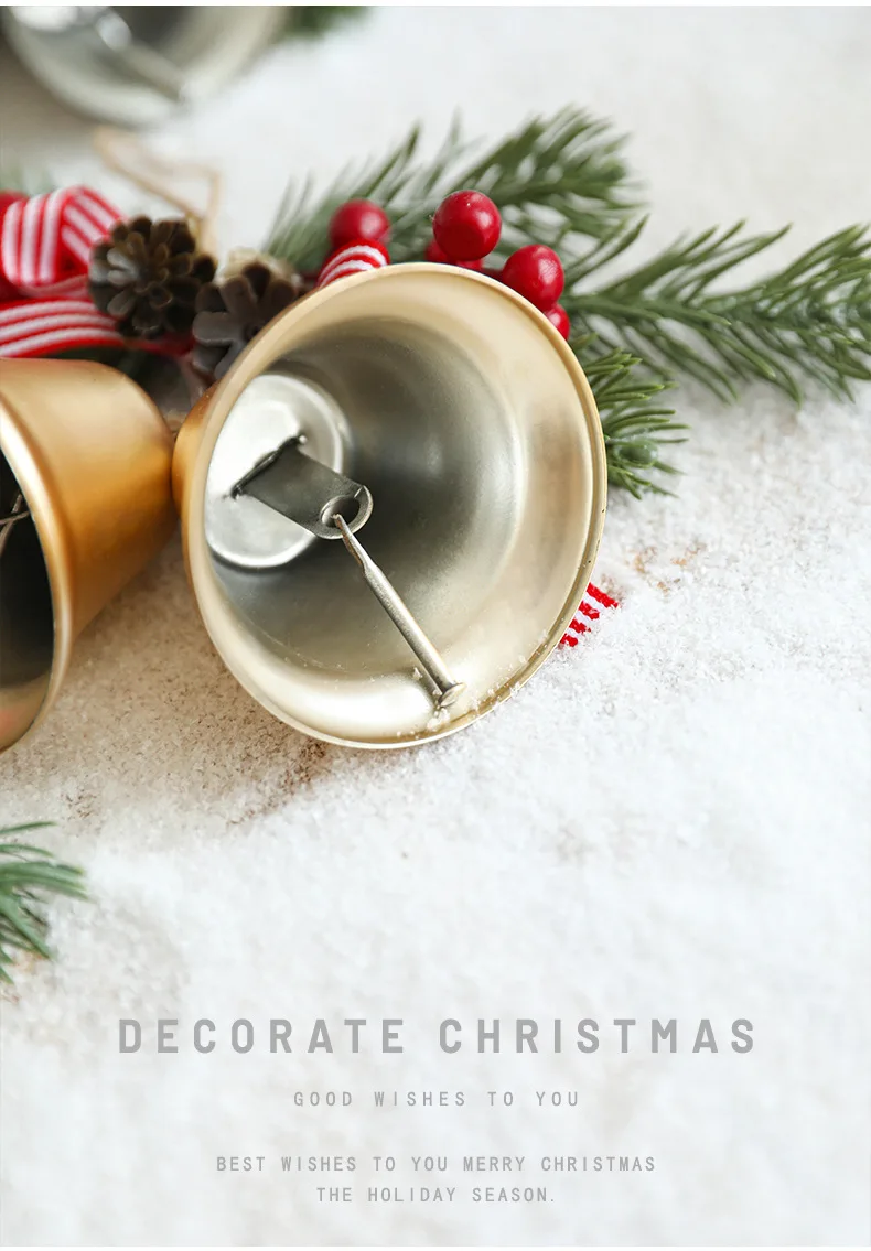 Vintage Hanging Bell Christmas Tree Decor Christmas Bell Ornaments Door Christmas Bells for Decoration details