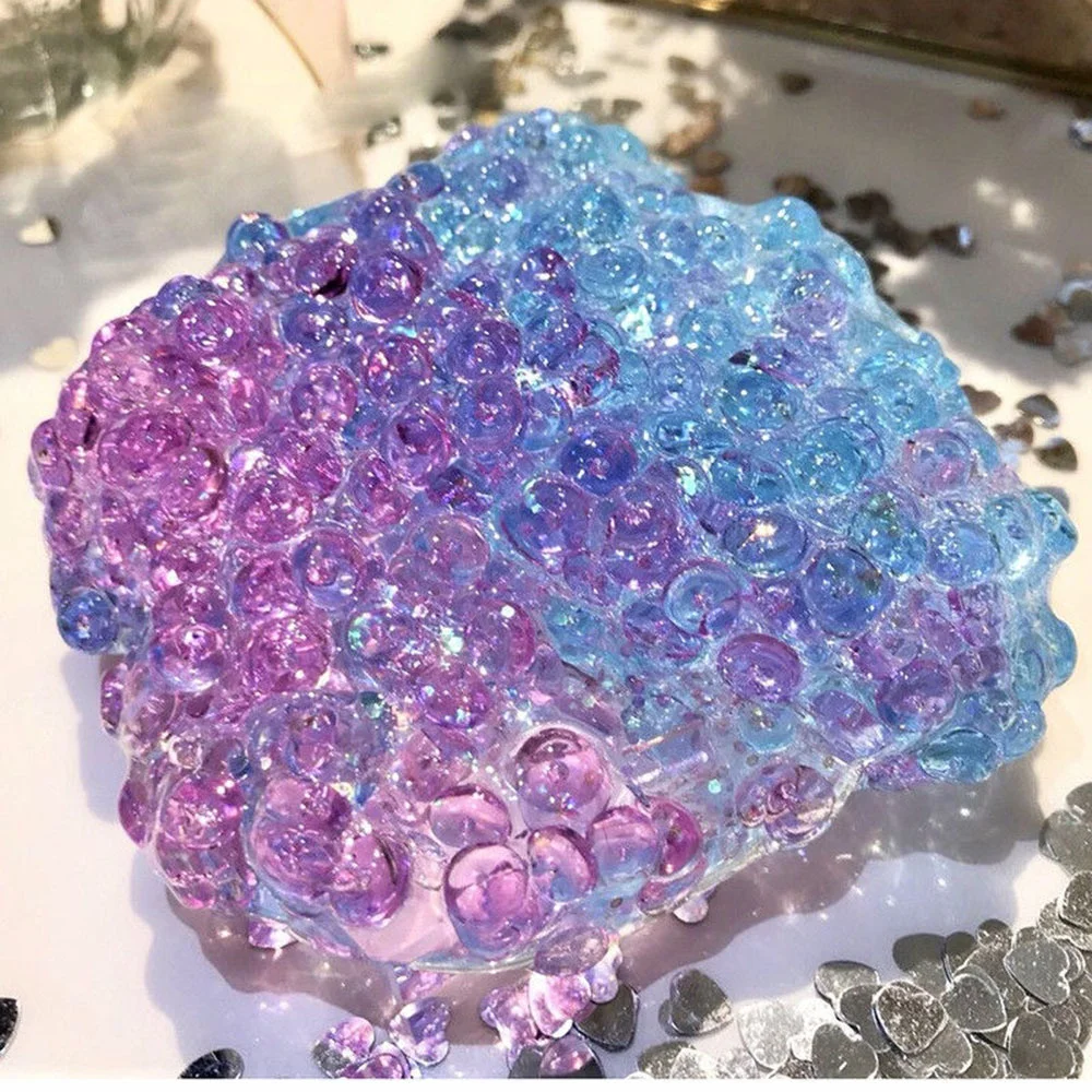 Galaxy lab Ледниковый Хрустальный слайм бочонок для изменения цвета масла прозрачный Сумасшедший Пластилин слайм шпатлевка слайм