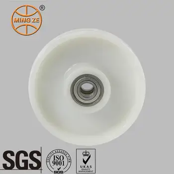 Best Seller OEM Excellent Comprehensive Performance Heavy Duty 125X45mm White Solid Nylon Wheels Labor-Saving for Trolleys