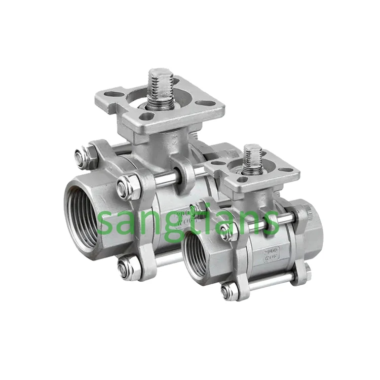 
 1 дюймовый шаровой кран из нержавеющей стали 316/CF8M 1000WOG с полным портом, с внутренней резьбой, 3 шт.  