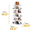 Model B 5-tier rotating shoe rack
