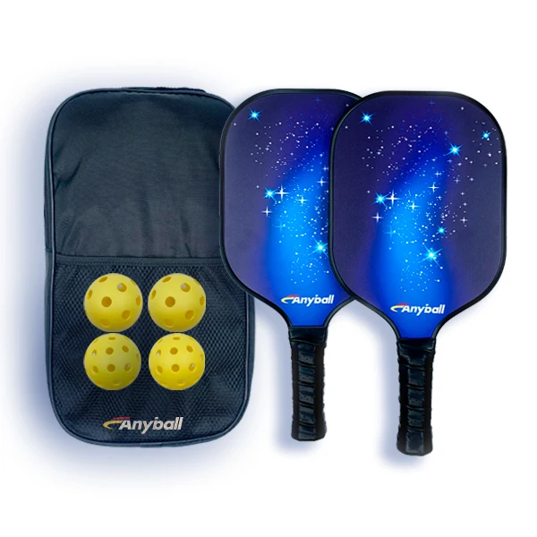 Hot Sale Anyball New Product Graphite Pickleball Paddle Carbon Fiber Pickleball Paddle Set