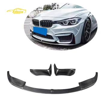 For 2012-2018 BMW 3 Series F30 F35 upgraded M3 front bumper with carbon fiber MP style front lip
