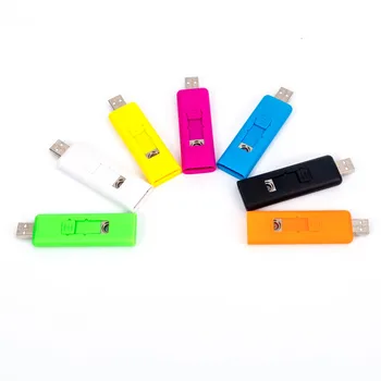 Mini portatil encendedores USB Lighters,Briquet Custom USB mecheros,Rechargeable cigarro Windproof Flameless Electric Lighter