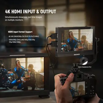 NEEWER F500 5.5 Inch Full HD 1920x1080 4K Camera Field Monitor HDR Touch Screen with 3D LUT Battery & Charger product image