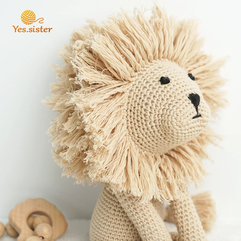 Knitted Soft Dolls Stuffed Plush Cotton Handmade Kids Toys Lion Crochet  Amigurumi - Buy Stuffed Aminal Amigurumi Crochet Doll,Crochet Amigurumi, Crochet Toy Handmade Product on 