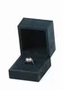Caja de anillo azul oscuro
