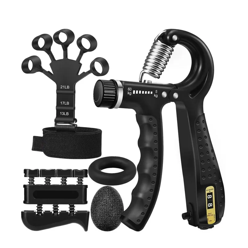 OEM Wholesale Wrist Trainer Exercise Bodybuilding Training Handgrip 5 to 60Kg Adjustable Hand Grip Strengthener