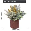 Frost Eucalyptus Gold Glitter Berry Mini Xmas Potted Decor Plant