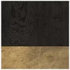 Waxed Black Oak/ Brass