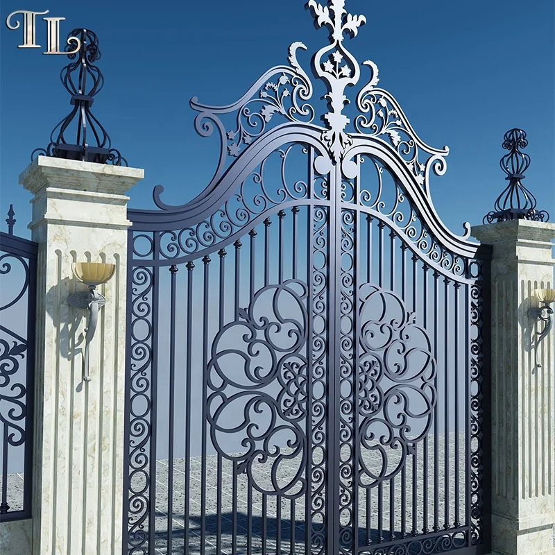 Outdoor Entrance Parking Gates Modern Iron Gate Designs Iron Gates Wrought Iron Main Gate