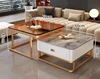 Golden frame white cabinet (60 gray+70 tea glass)